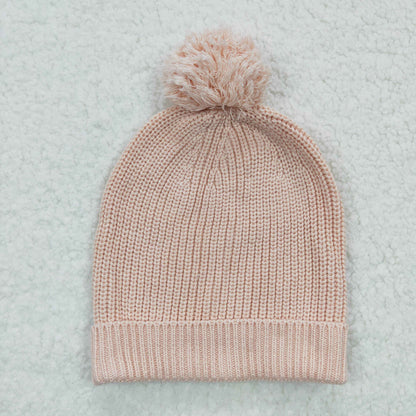 Baby Pink Knitted Hats