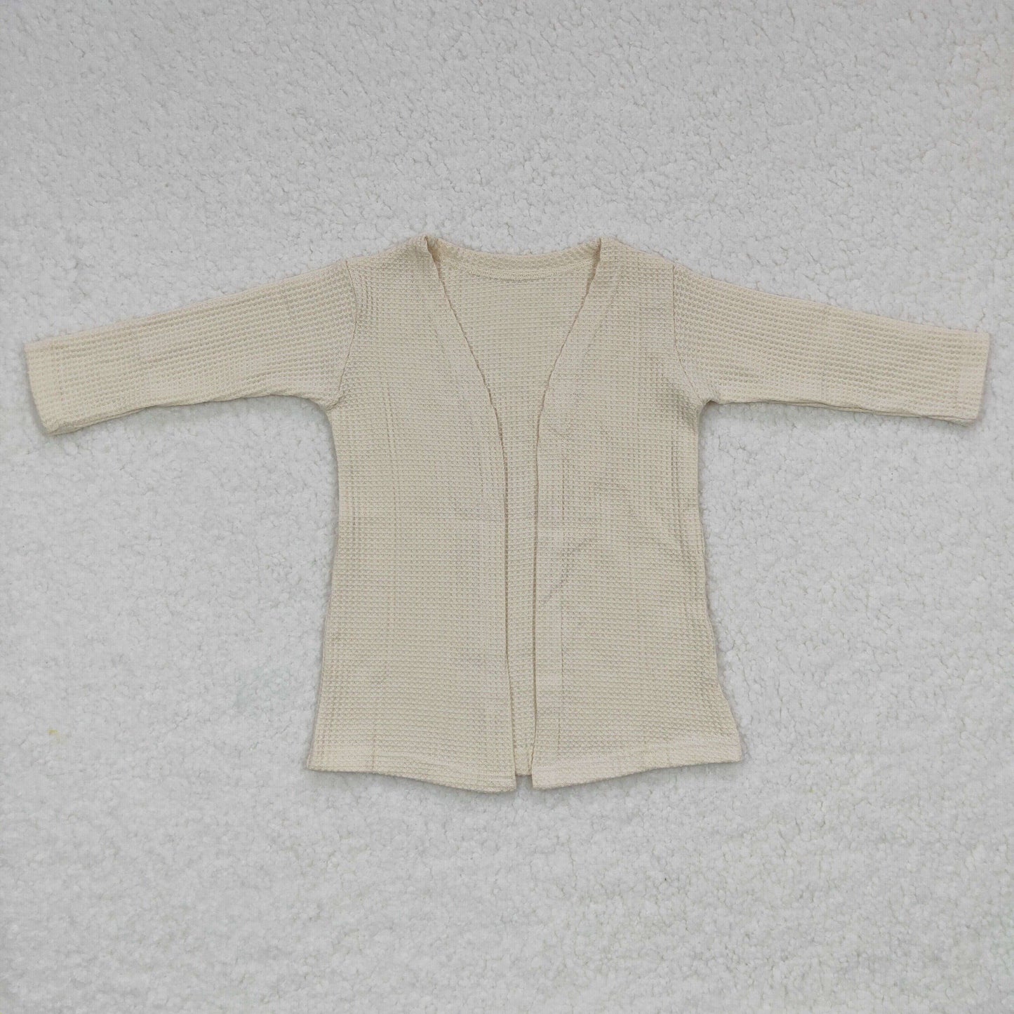 Girls Cream Cotton Cardigan