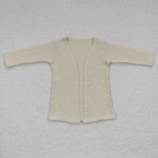 Girls Cream Cotton Cardigan