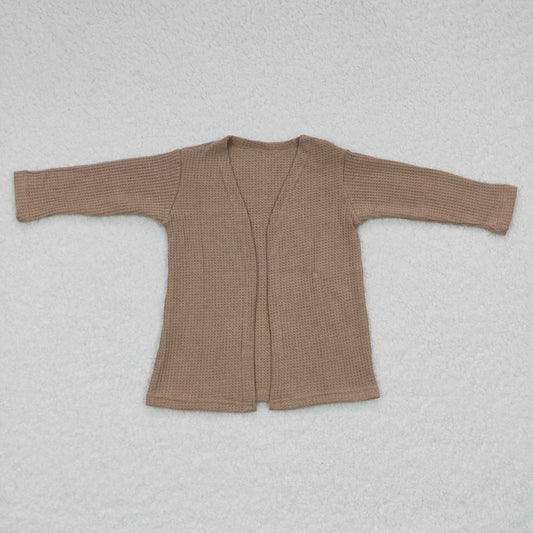 Girls Bronze Cotton Cardigan