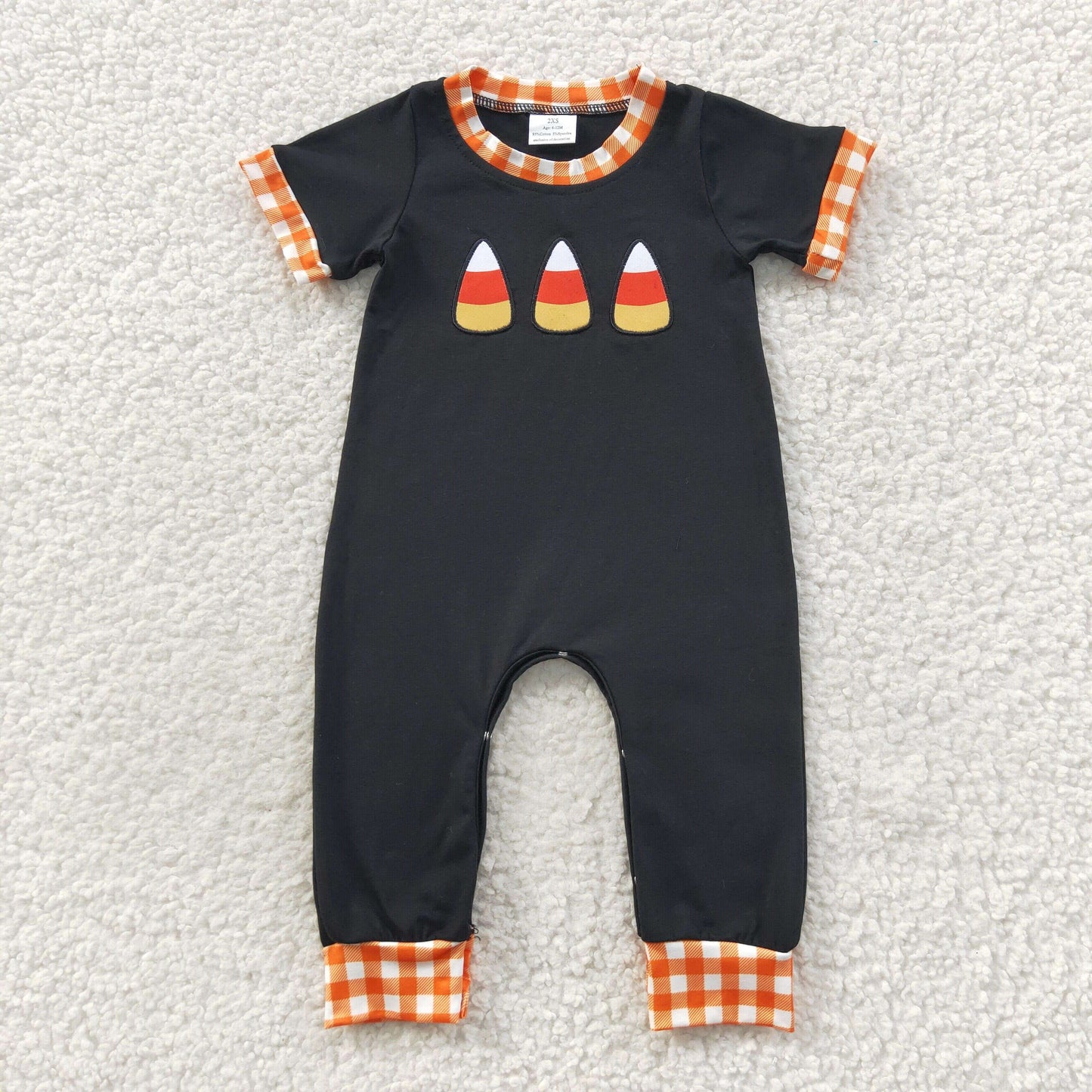 Baby Boys Embroidery Candy Rompers