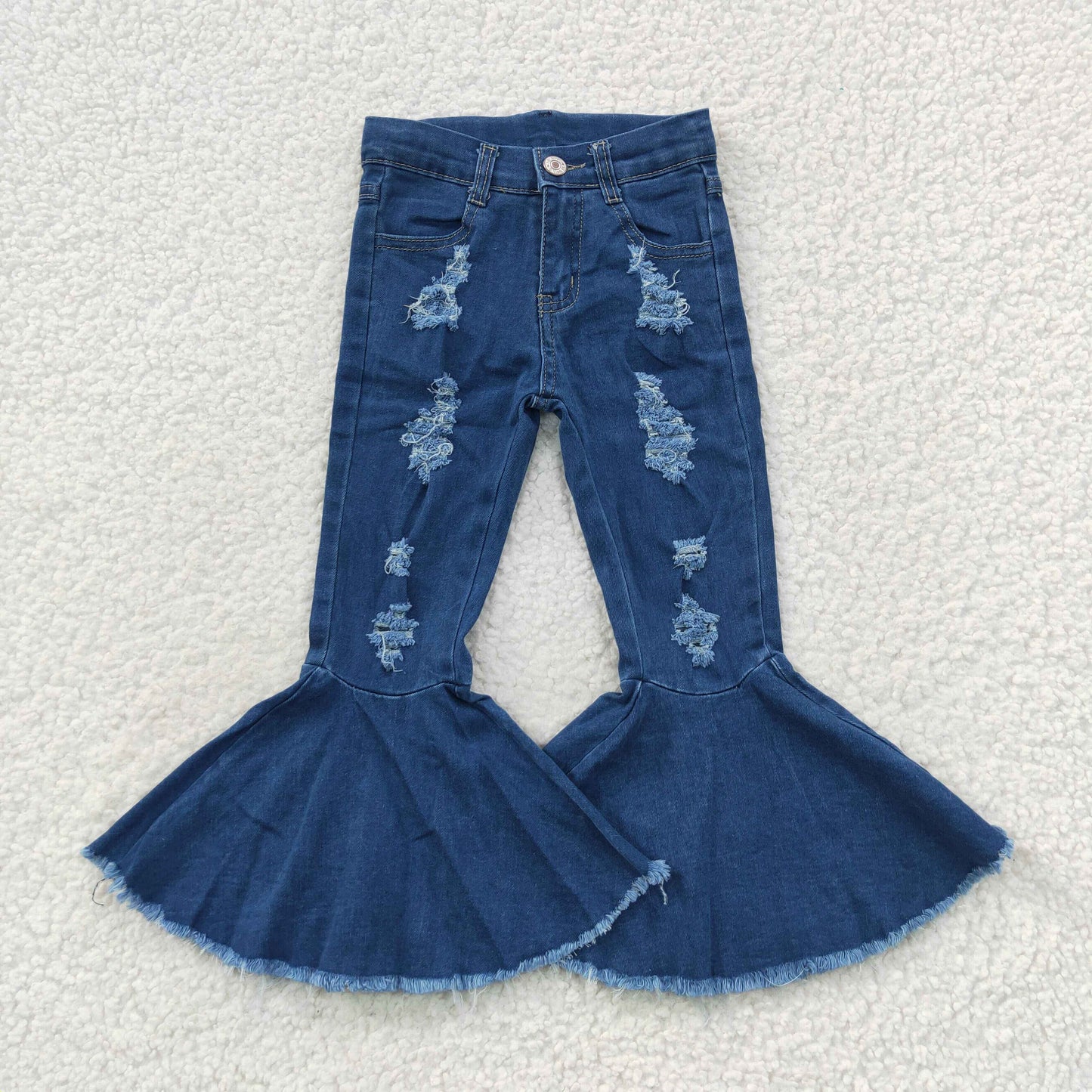 Girls Blue Bell Bottom Jeans