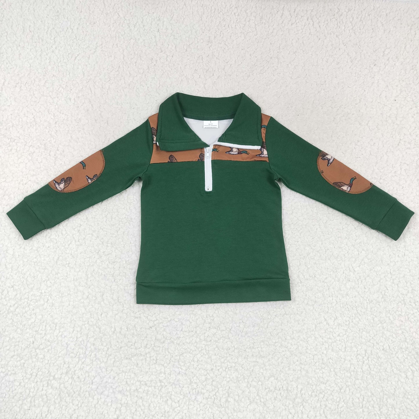 Boys Green Mallard Pullover