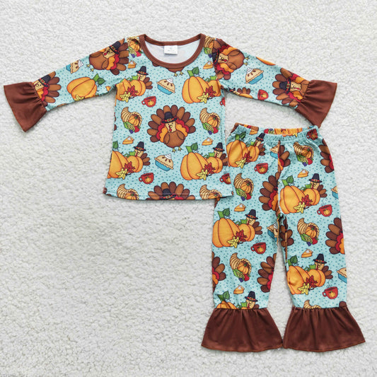 Girls Turkey Pajamas