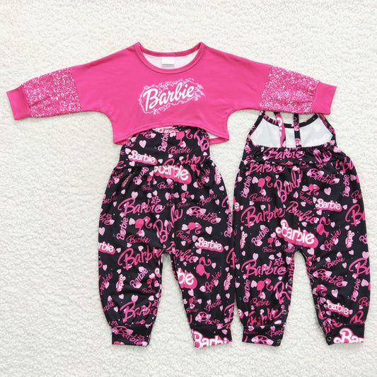 Girls Barbie Pink Outfits 2pcs