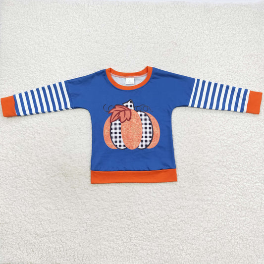 Boys Pumpkin Top Long Sleeves