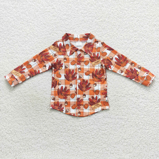 Boys Turkey Long Sleeves Top Shirt