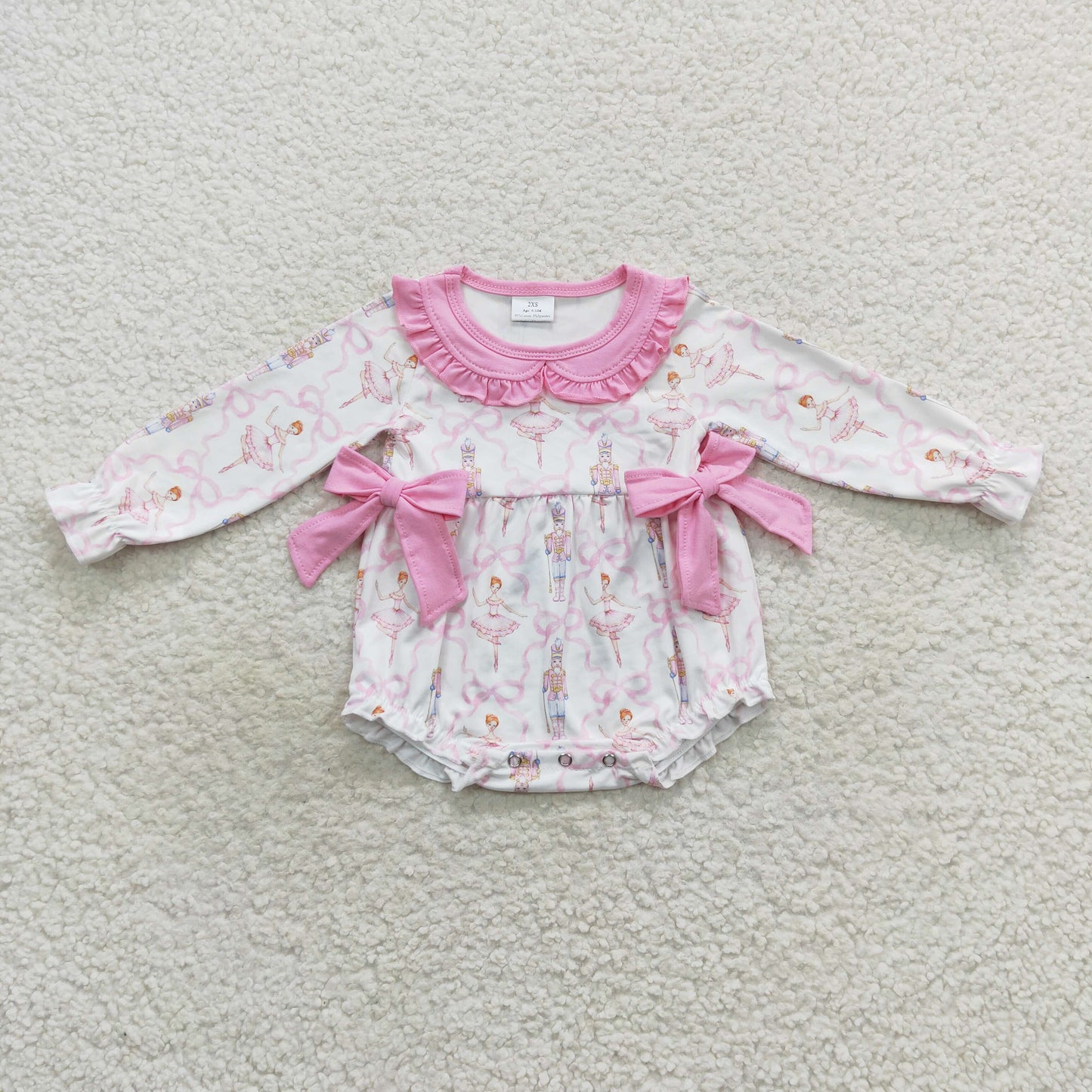 Baby Christmas Pink Romper