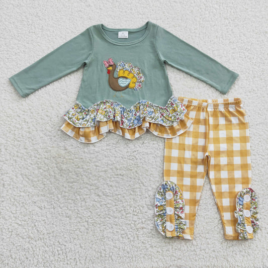 Girls Embroidery Turkey Outfits