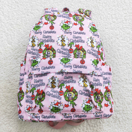 Pink Christmas Backpack 10 * 13.9 * 4 inches