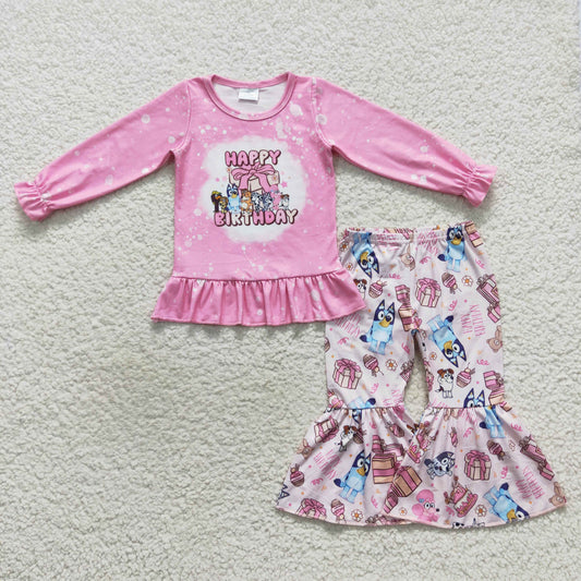 GLP0499 Girls Happy Birthday Pink Outfits