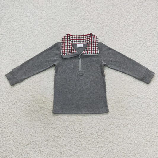 Boys Gray Pullover