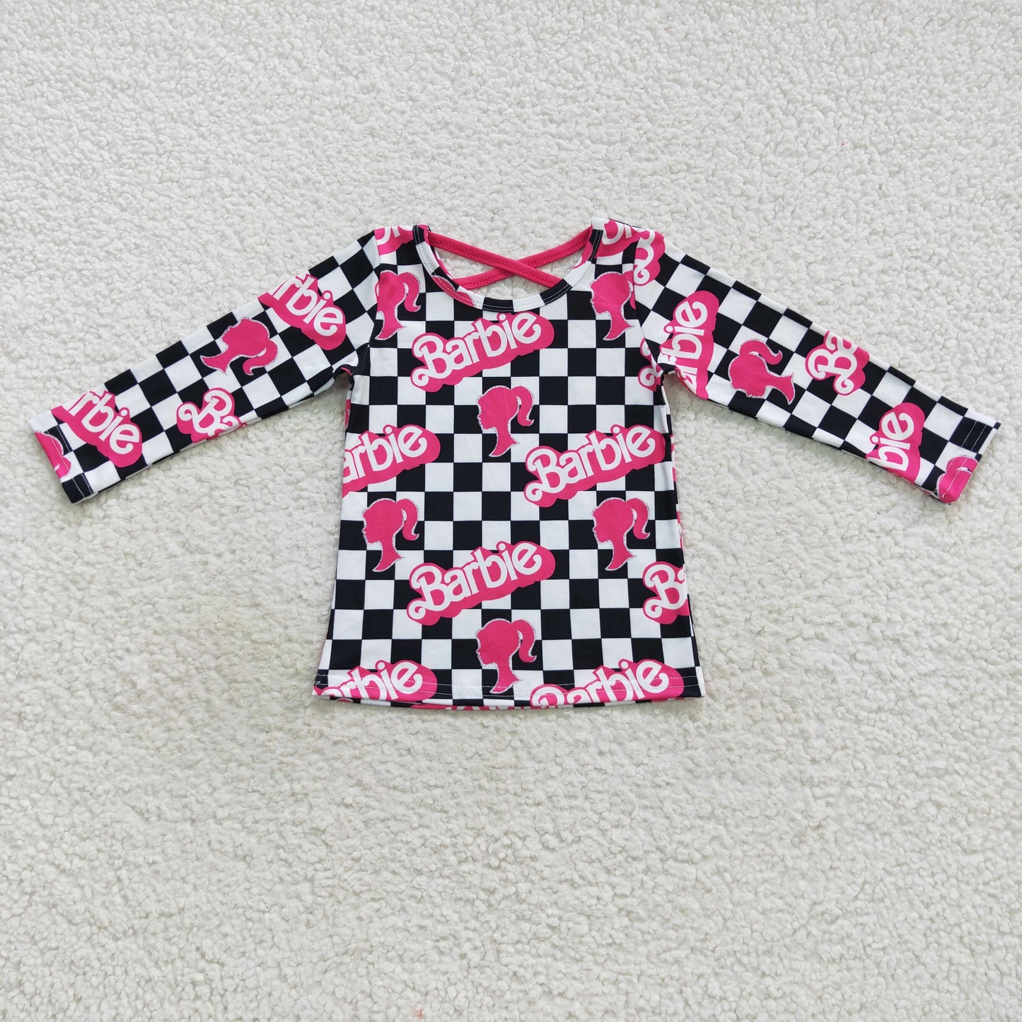 Girls Barbie T-shirt Long Sleeves