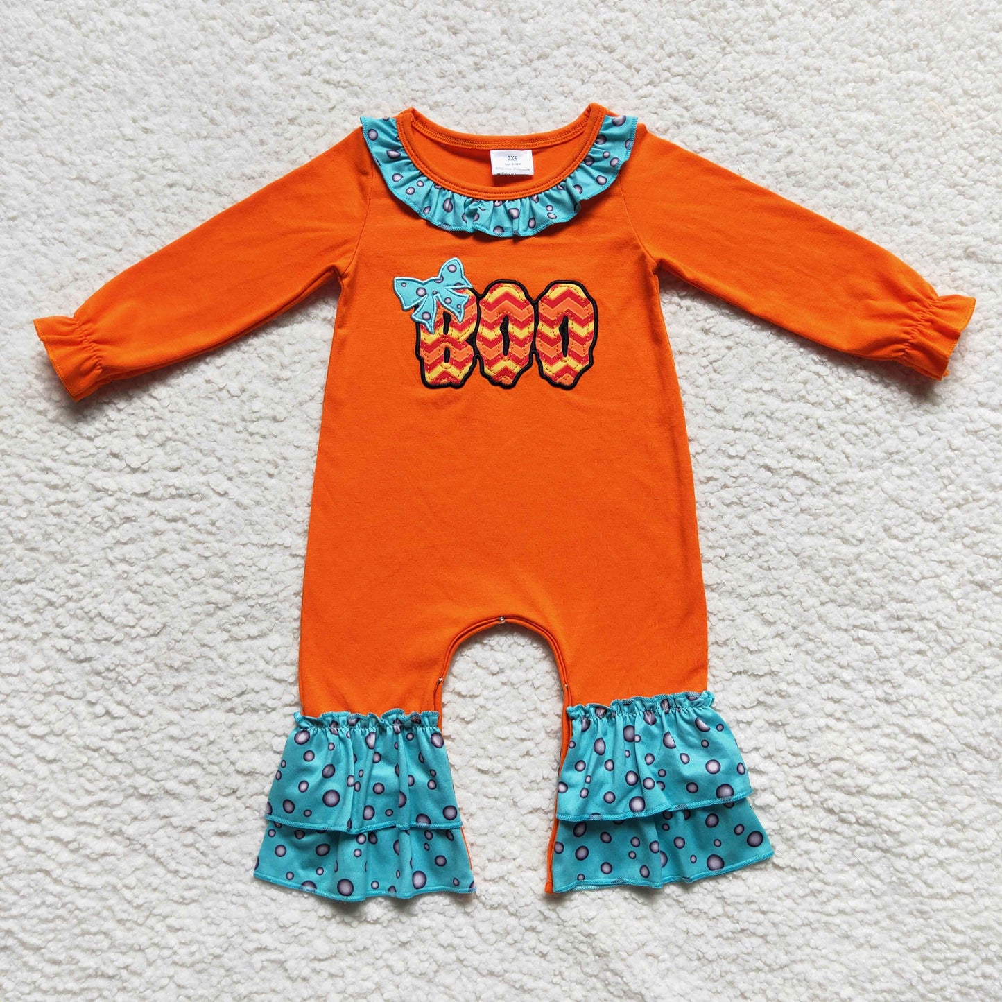 Baby Girls Boo Rompers Embroidery