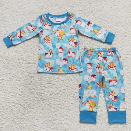 Boys Snow Blue Pajamas