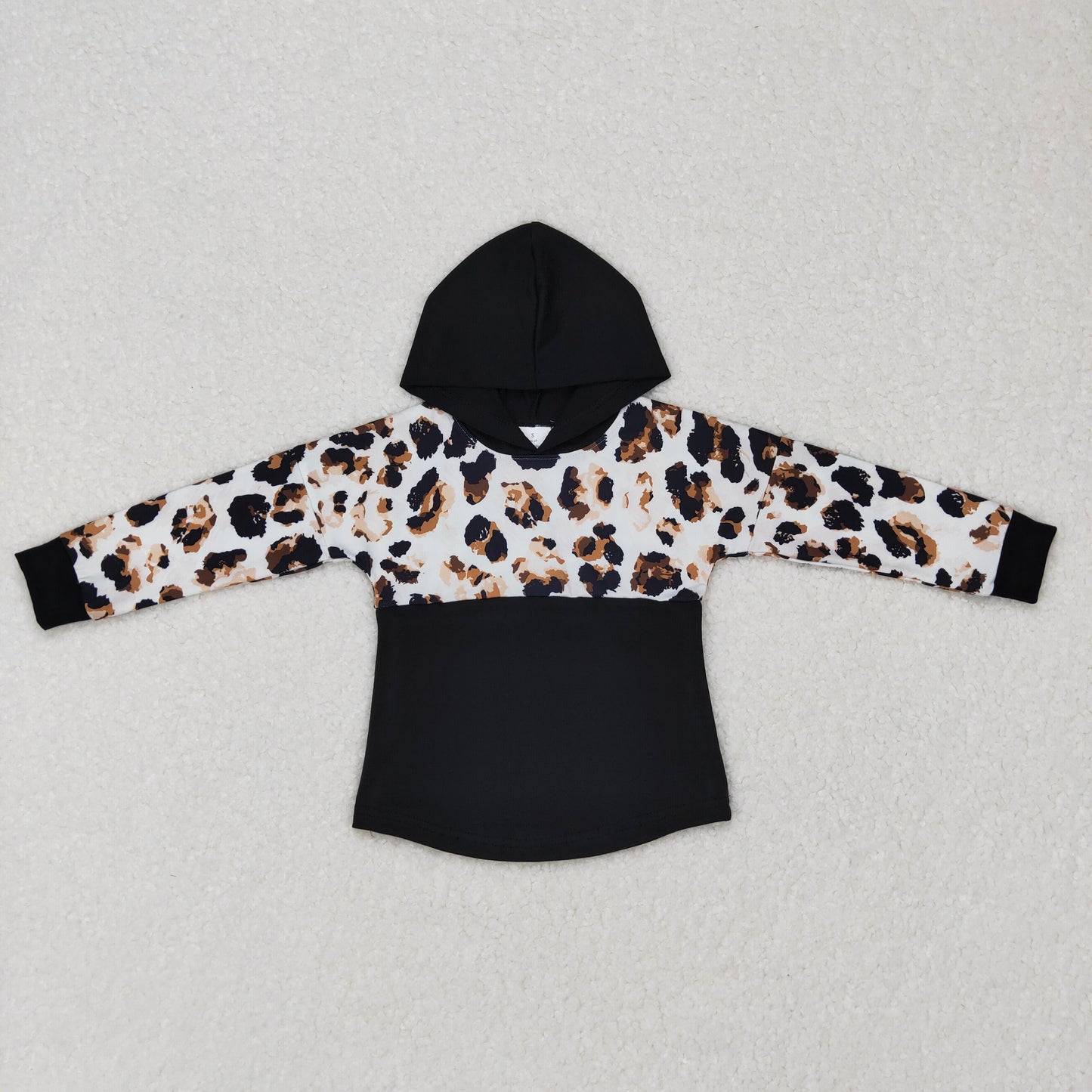 Boys Black Leopard Hoodies