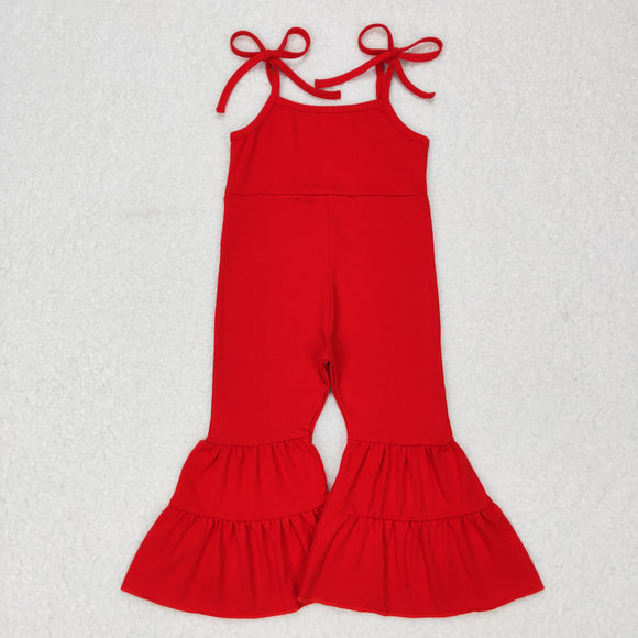 Girls Red Jumpsuit