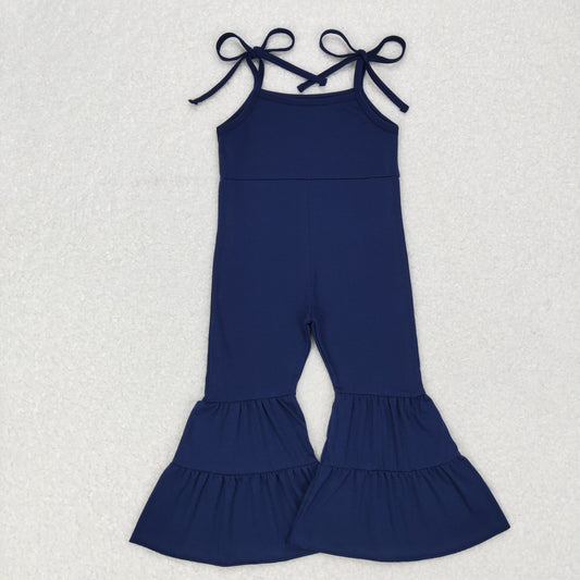 Girls Navy Jumpsuit