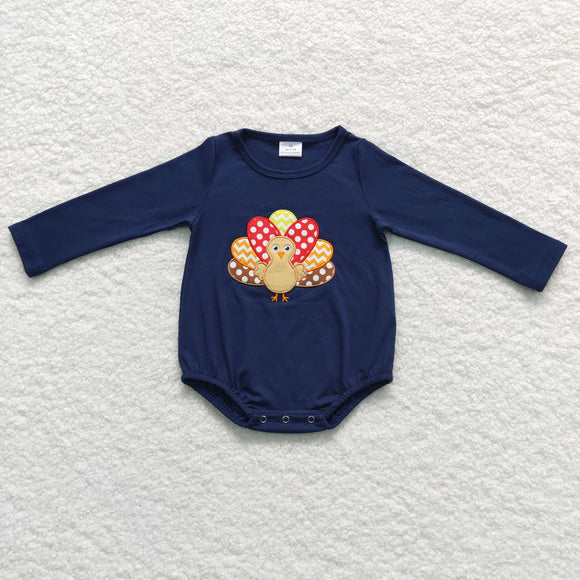 Baby Embroidery Turkey Rompers