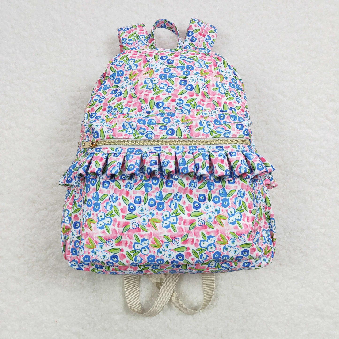 Floral Ruffle Backpack  10 * 13.9 * 4 inches