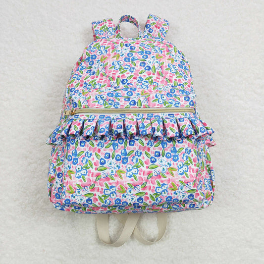 Floral Ruffle Backpack  10 * 13.9 * 4 inches