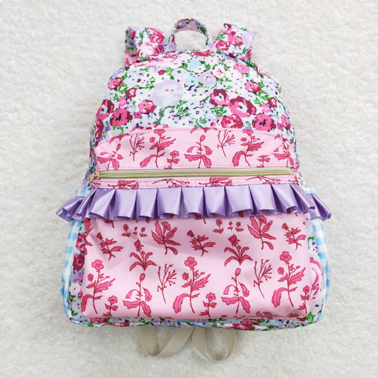 Floral Ruffle Backpack  10 * 13.9 * 4 inches