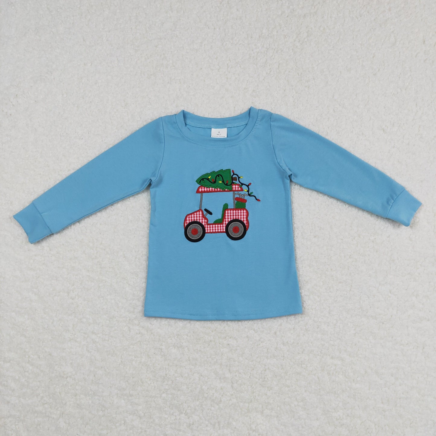 Boys Christmas Embroidery T-shirt