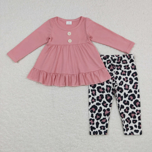 Girls Pink Leopard Outfits