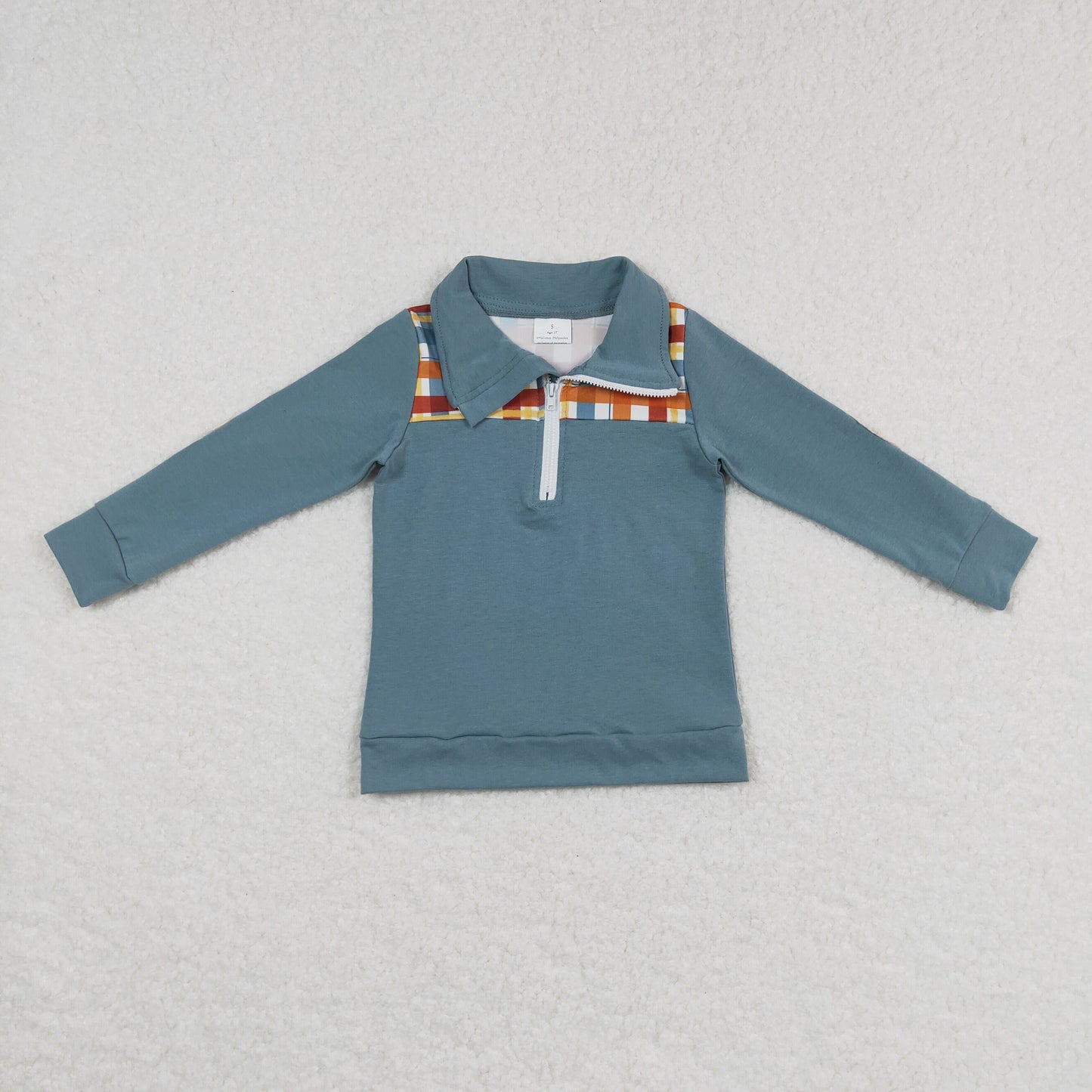 Boys Plaid Pullover