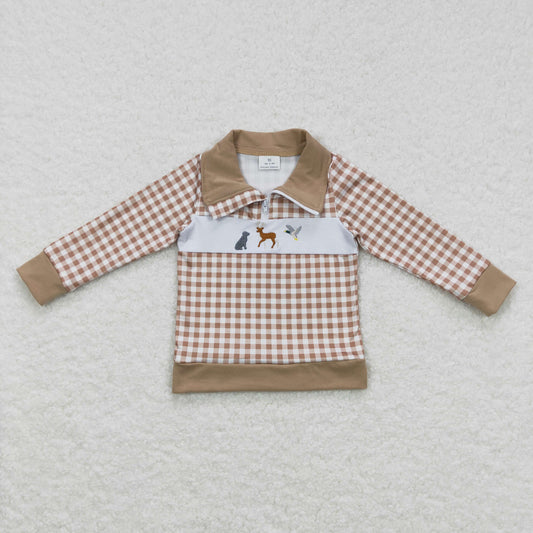 Boys Hunting Pullover Embroidery