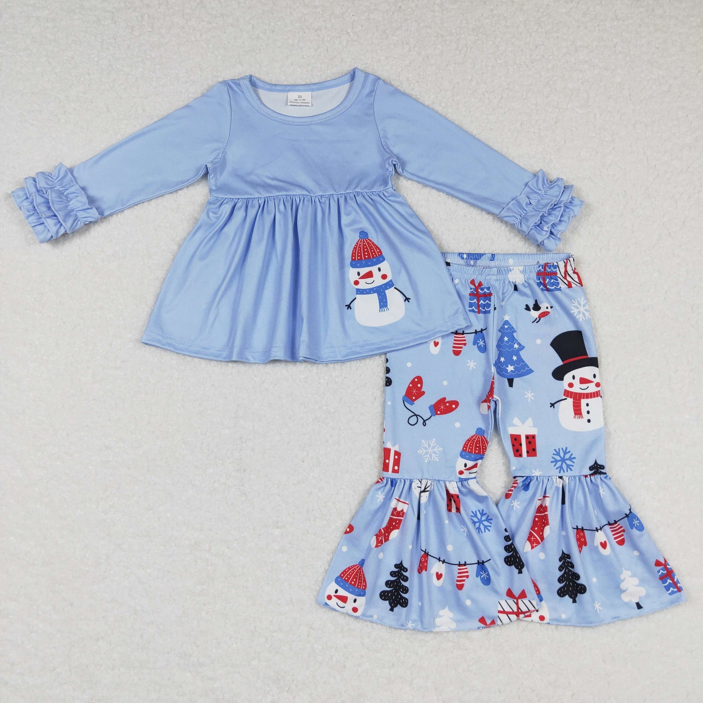 Girls Blue Snowman Outfits