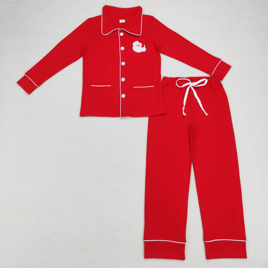 Adult Mom Santa Red Pajamas