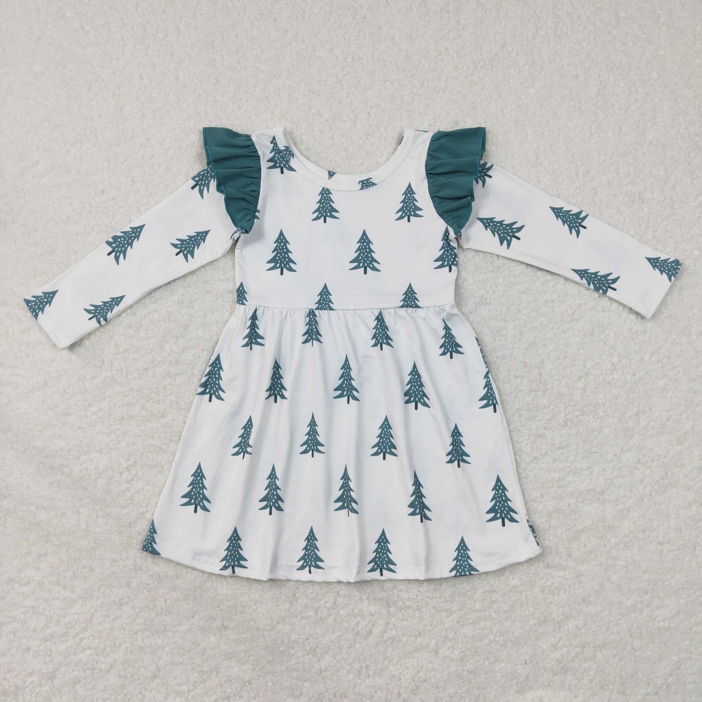 GLD0440 Girls Christmas Tree Dress