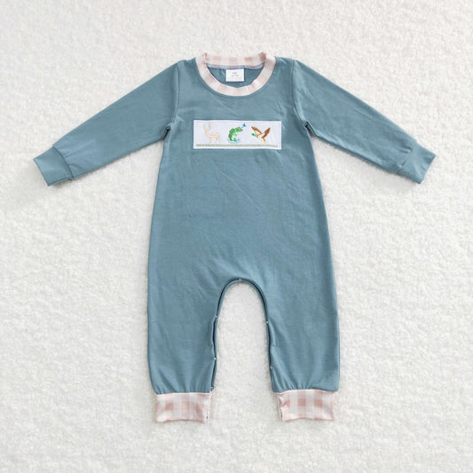 Baby Hunting Rompers Embroidery