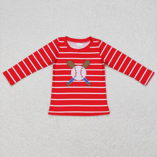 Boy Baseball Top Shirt Embroidery