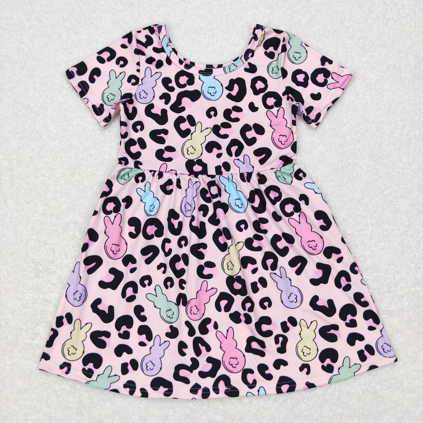 Girls Leopard Bunny Dress