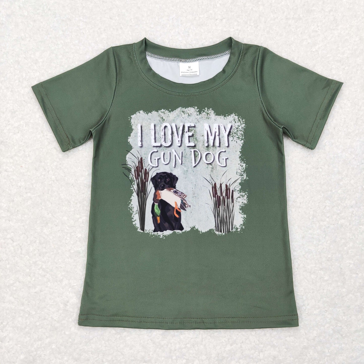 Boys Dog T-shirt Milk silk