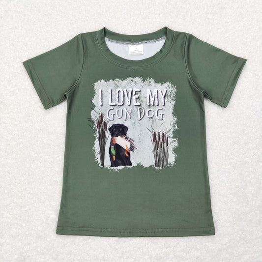 Boys Dog T-shirt Milk silk