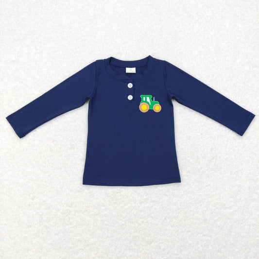 Boy Embroidery Truck Top Shirt