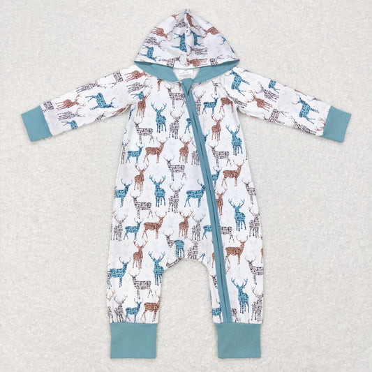 Boys Deer Hooded Rompers