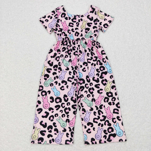 Girls Leopard Bunny Jumpsuit