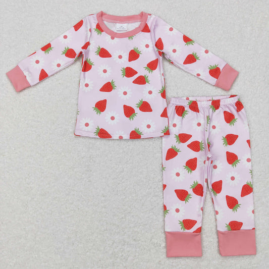 Girls Strawberry Pajama