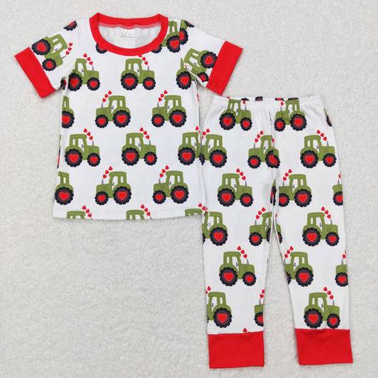 Boys Valentine Truck Pajamas