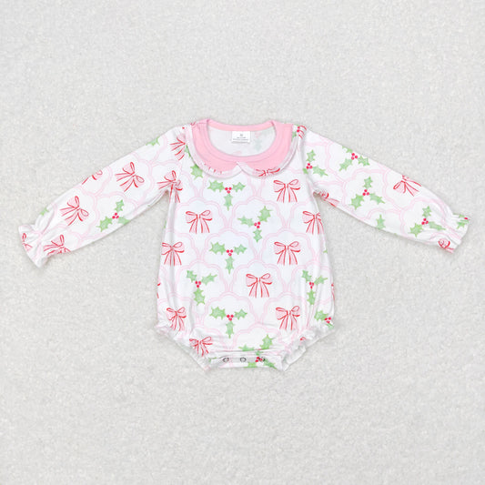 Baby Christmas Pink Romper