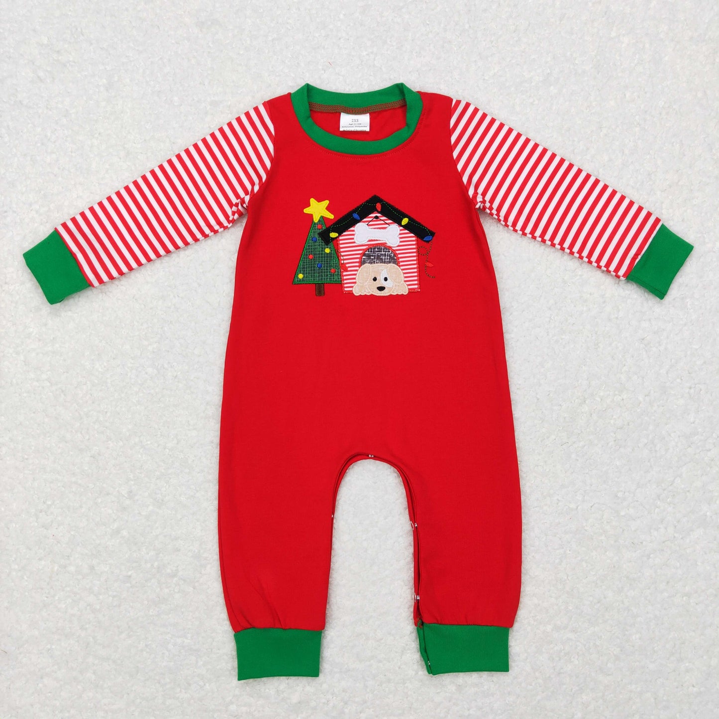 Baby Christmas Romper Embroidery