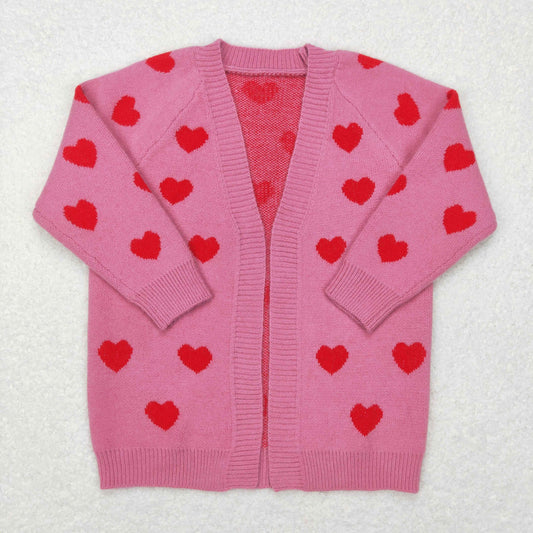 Girls Valentine Sweater Jacket