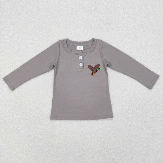 Boy Embroidery Duck Top Shirt