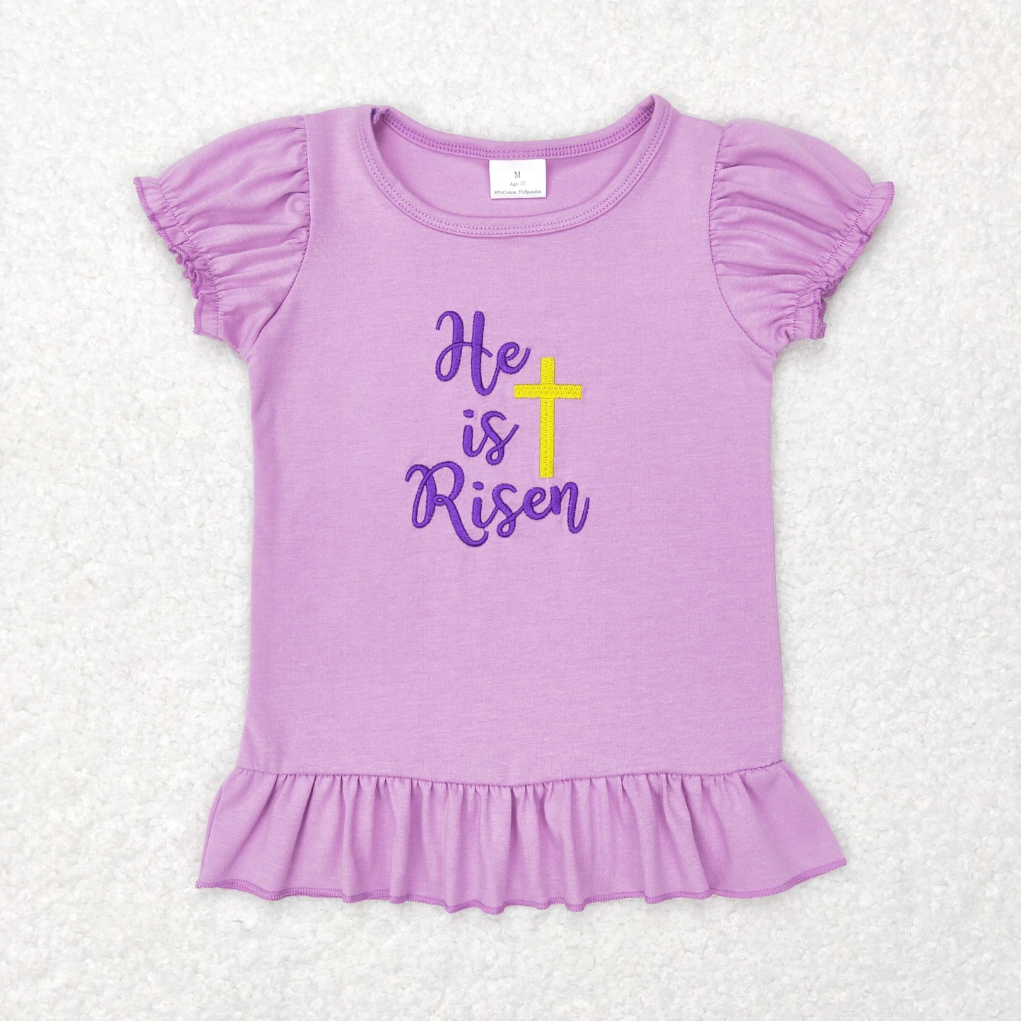 Girls Risen T-shirt Embroidery