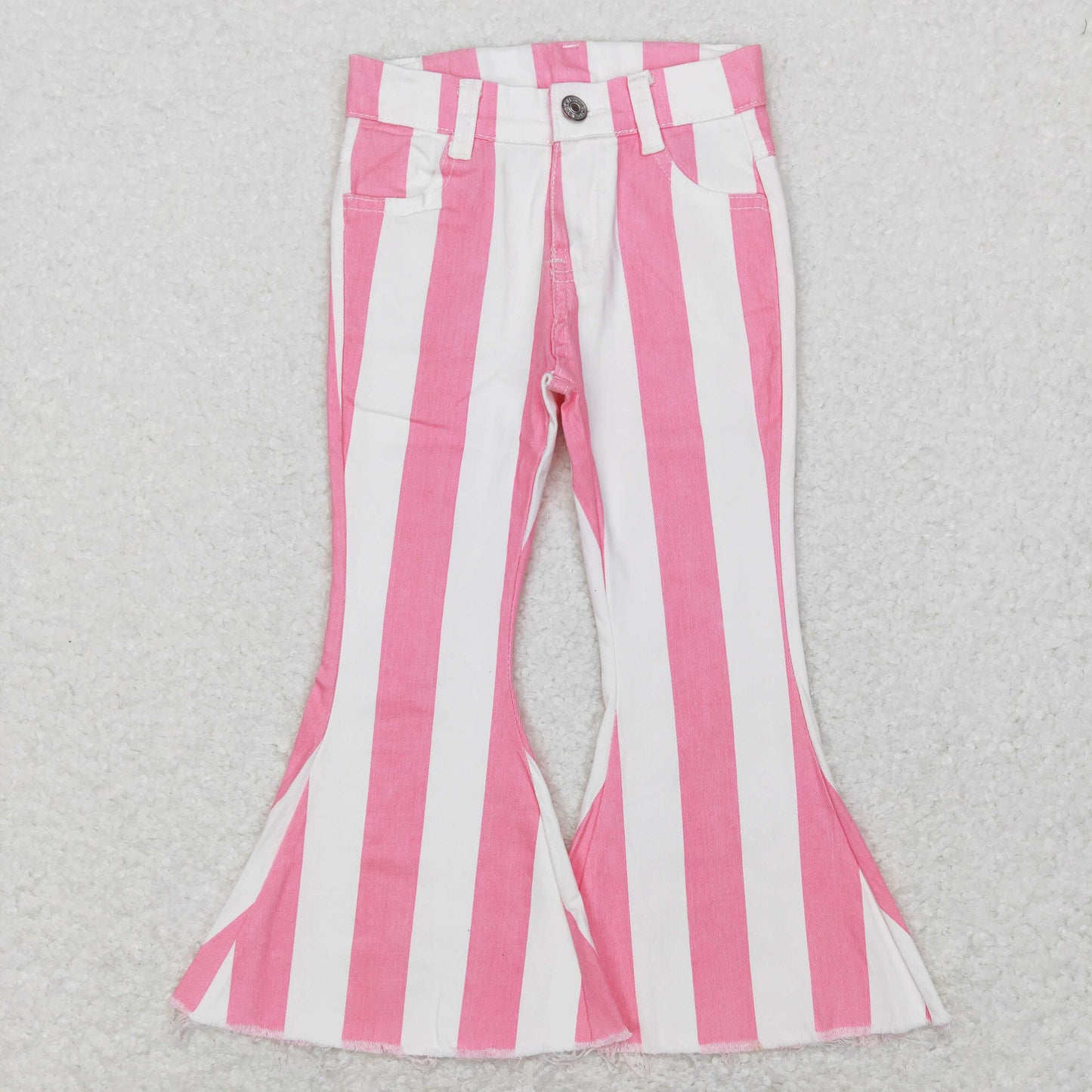 Girls Pink Stripe Jeans