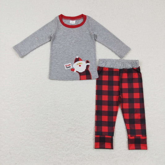 Boys Embroidery Christmas Outfits